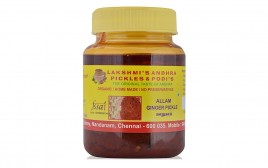 Lakshmi's Andhra Pickles & Podi's Allam Ginger Pickle   Jar  350 grams